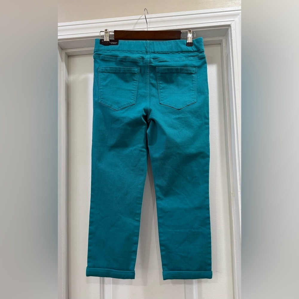 Liverpool Teal Cropped Jeans Size 6 / 28 🆕🆕🆕